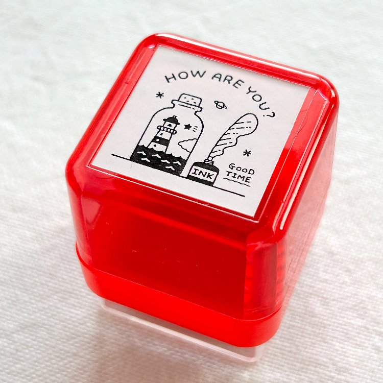 eric Portable Push Button Stamp.  Perfect for journaling, scrapbooking, and creative projects.