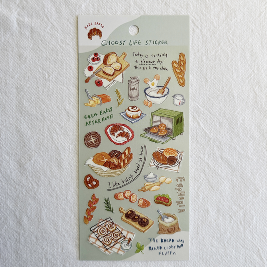 Mind Wave Choosy Life - Bake Bread sticker sheet. Perfect for planners, journals, and scrapbooks.