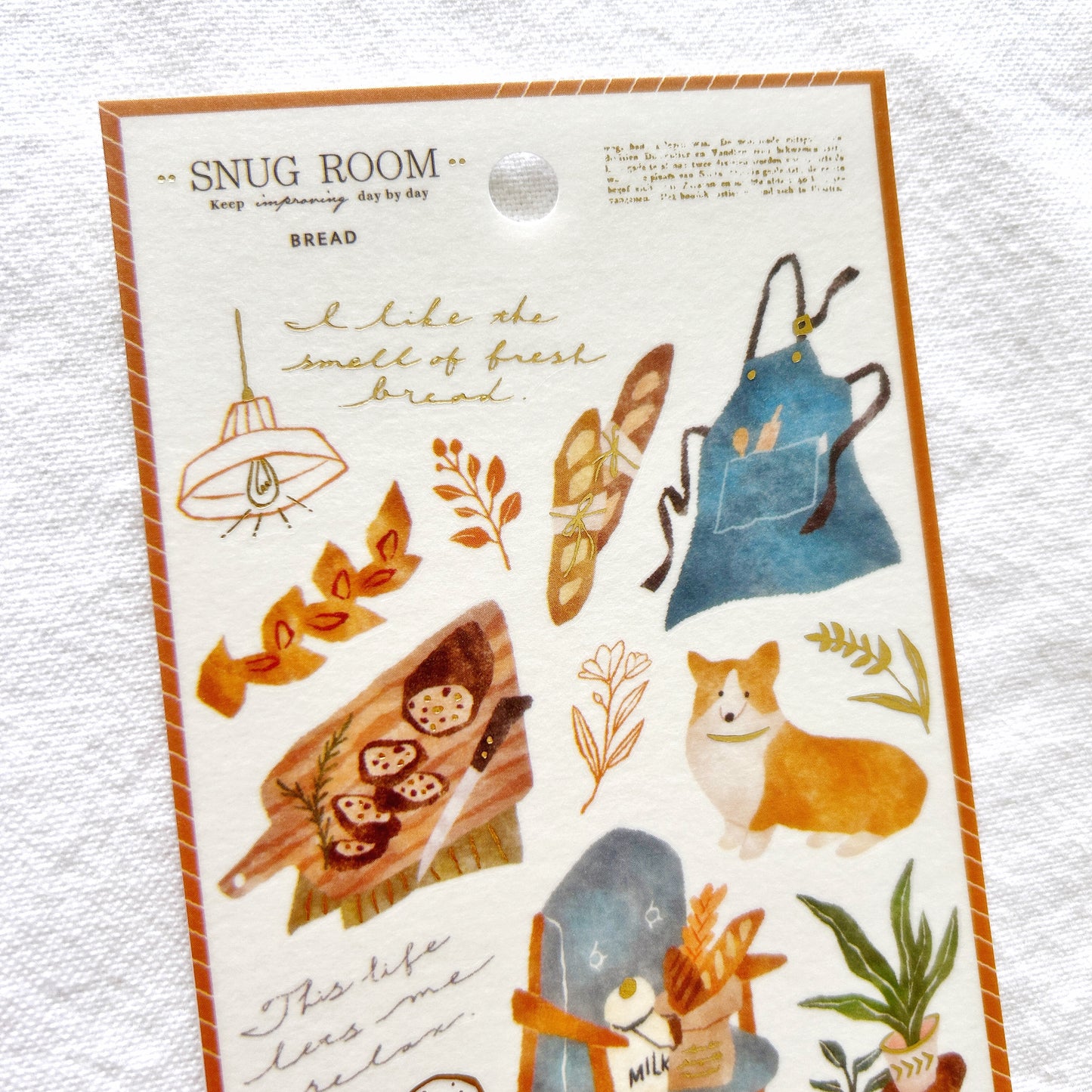 Mind Wave Snug Room Stickers - Bread