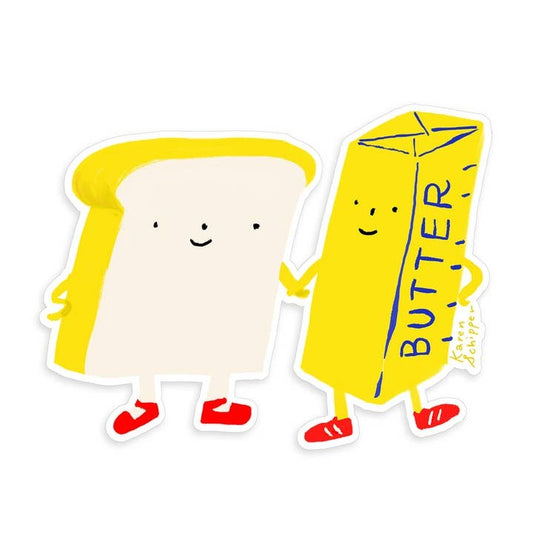 Bread and Butter Best Friends Vinyl Sticker