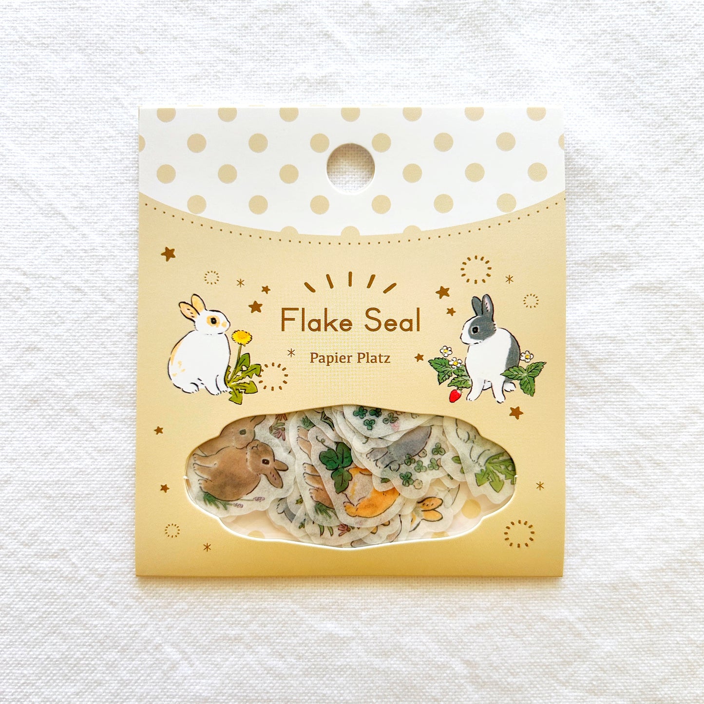 Papier Platz Flake Stickers - Bunnies and Wild Flowers