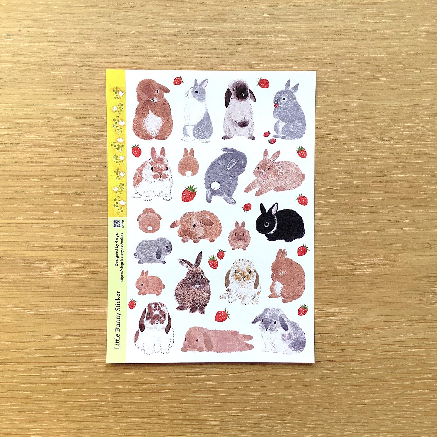 4Legs Sticker Sheet - Spring Rabbit