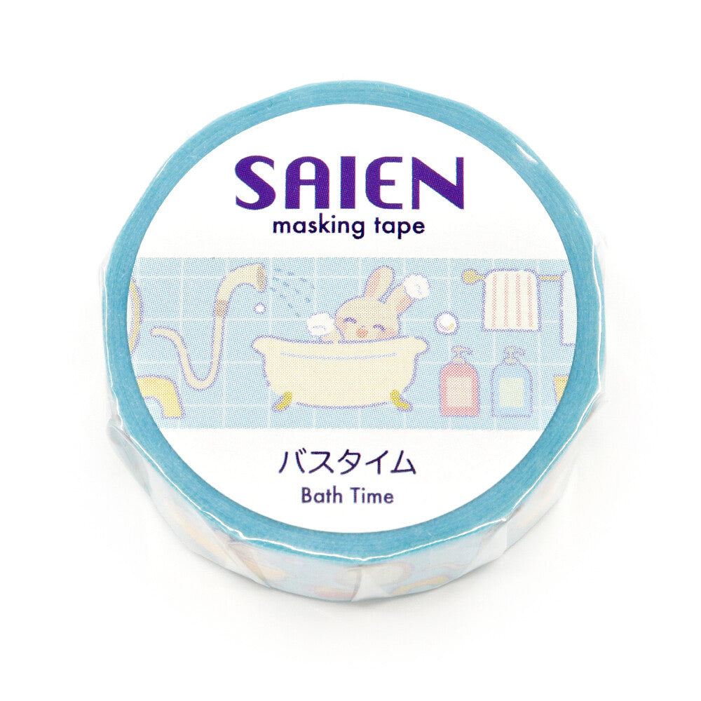 Saien Washi Tape - Bathtime Bunny