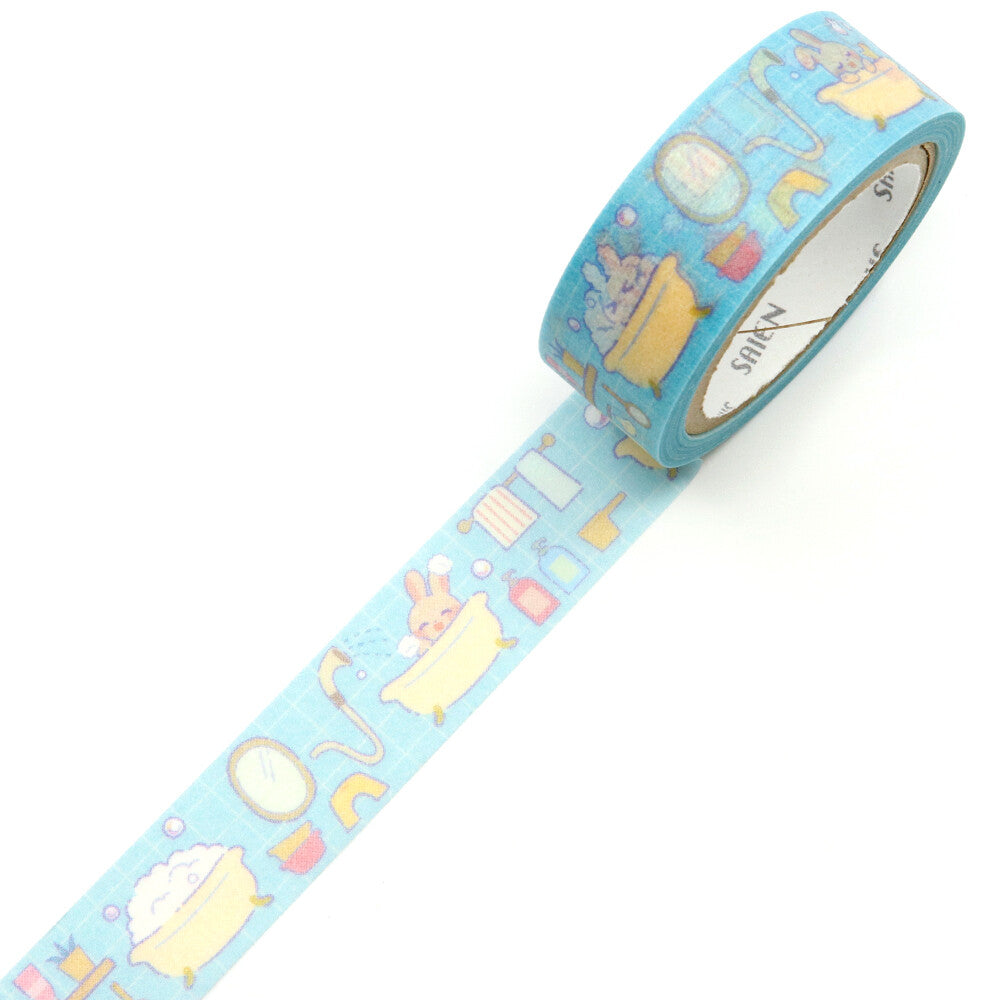 Saien Washi Tape - Bathtime Bunny