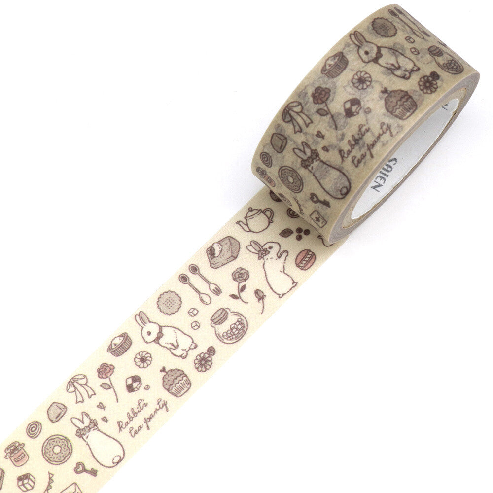 Saien Washi Tape - Bunny Tea Party