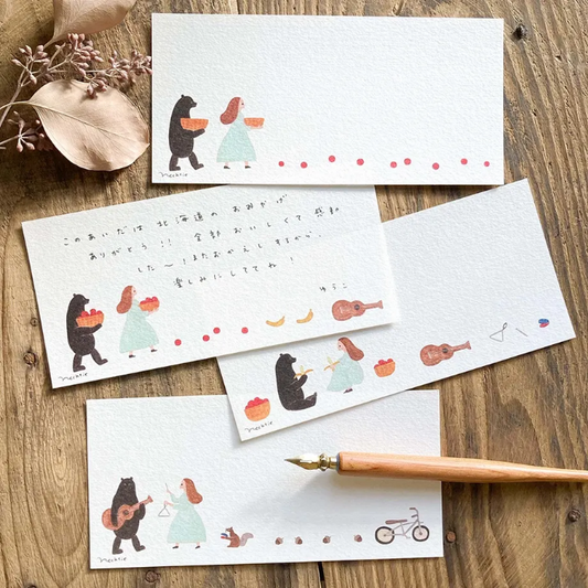 Necktie memo pad titled 'Somebody's Lost Item,' featuring whimsical illustrations of various lost items, Japanese stationery ideal for note-taking and adding charm to planners or journals.