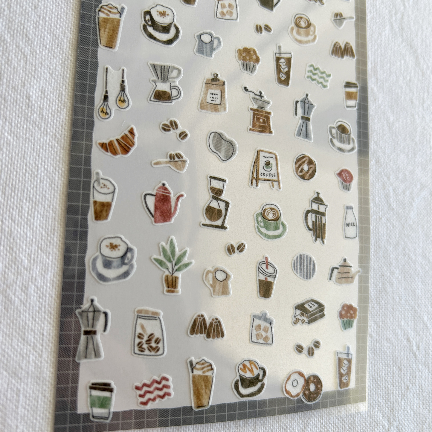 Mind Wave Cozy Sticker - Café.  Ideal for decorating journals, planners, or scrapbooks. 