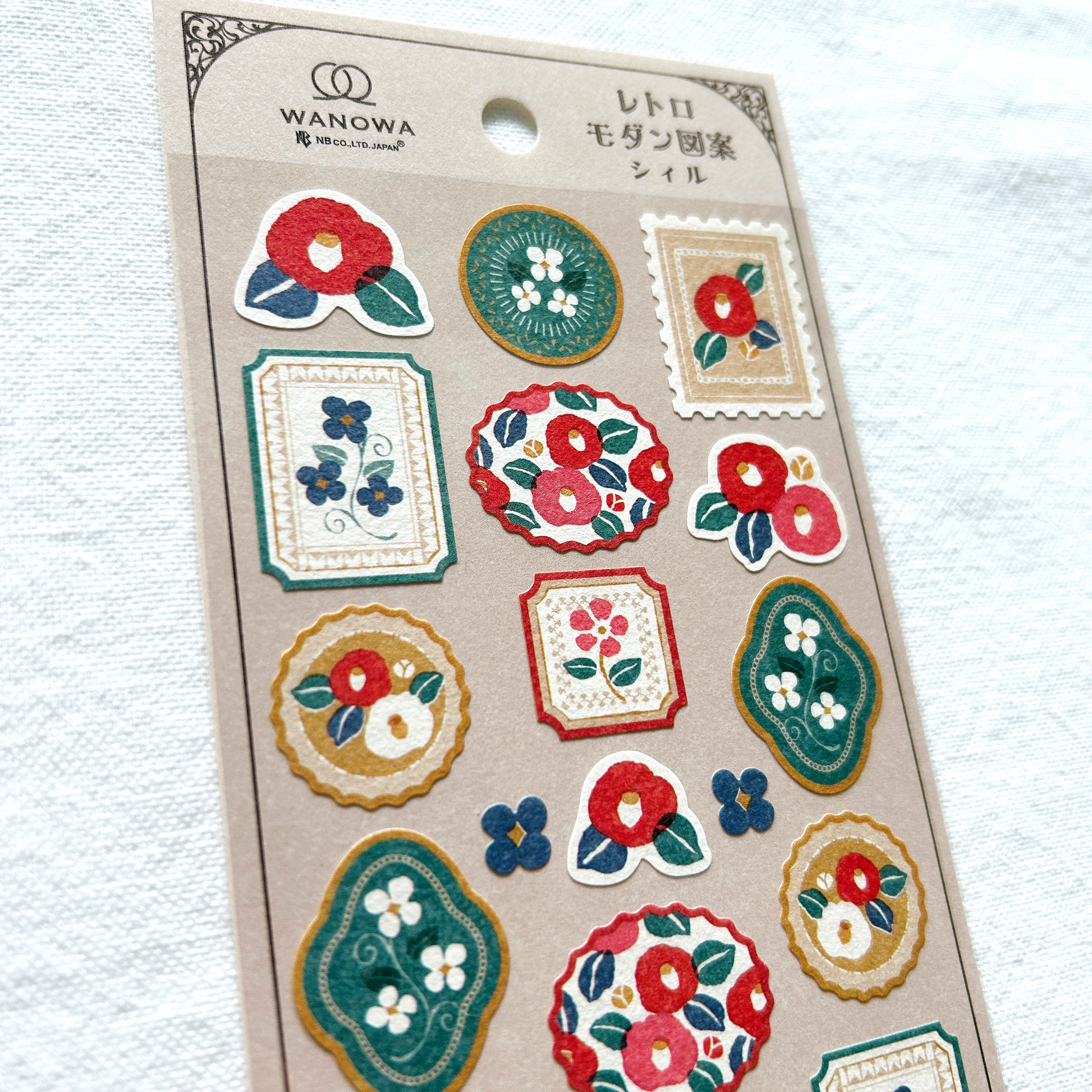 Wanowa Sticker Sheet - Camellia.  Perfect for journaling, scrapbooking, creative crafts and bullet journals.