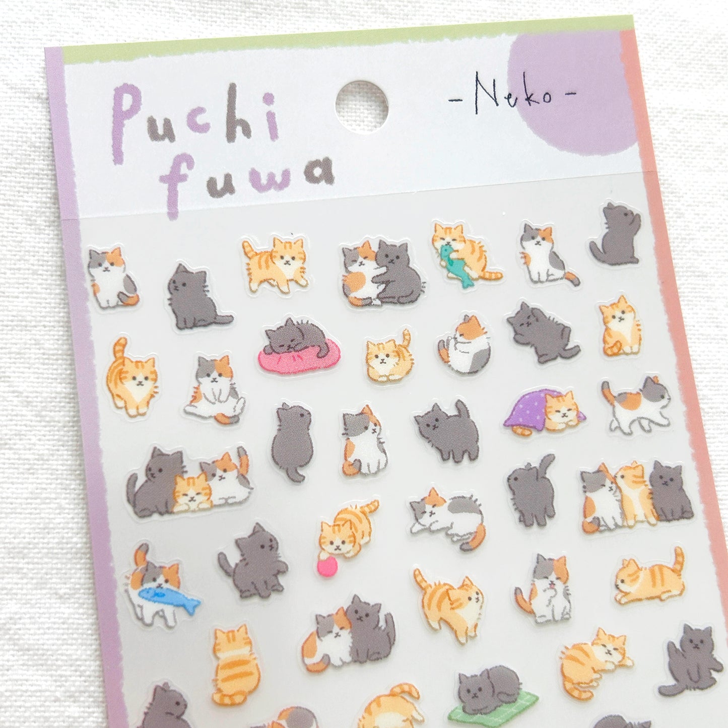 Mind Wave Puchi Fuwa Stickers - Fluffy Neko
