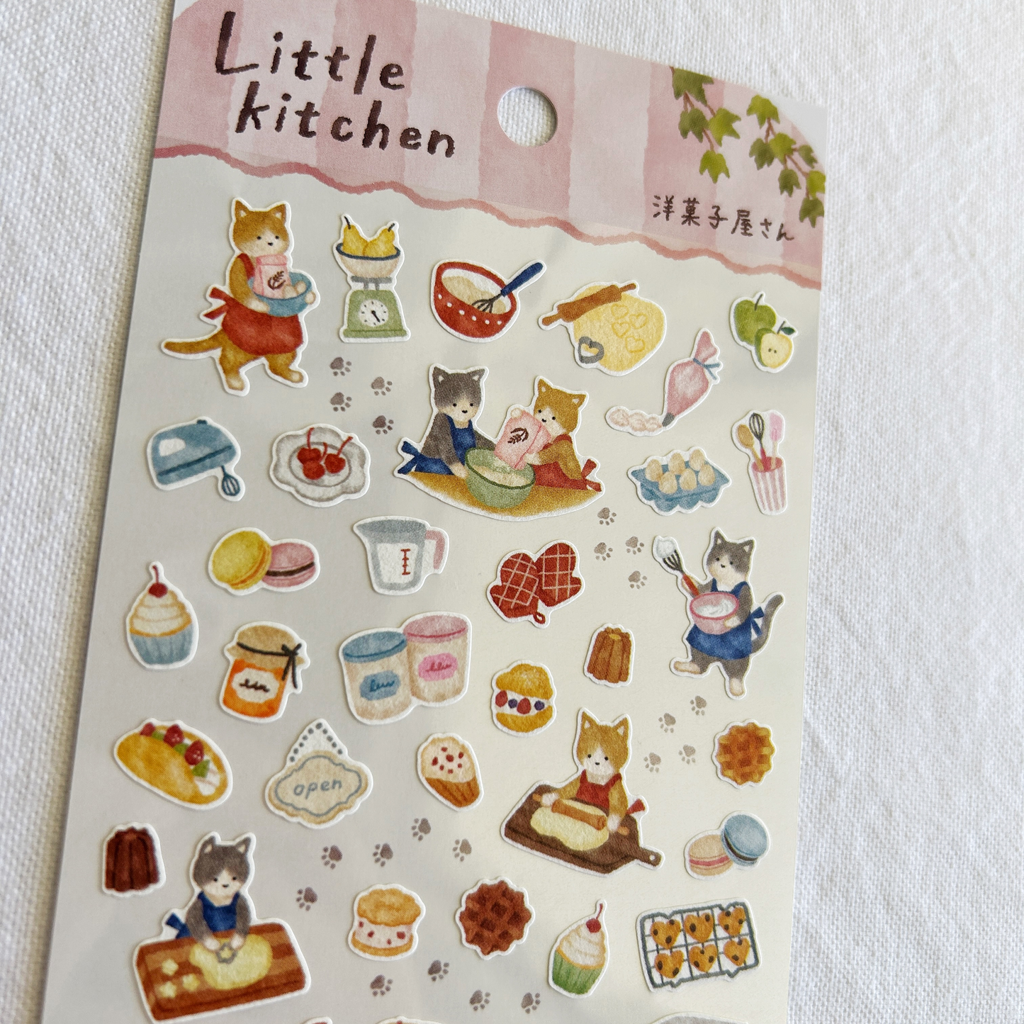 Mind Wave Little Kitchen - Cat's Confectionery Shop sticker sheet. Perfect for adorning planners, recipe books, scrapbooks, or any project that calls for a sprinkle of sweetness.