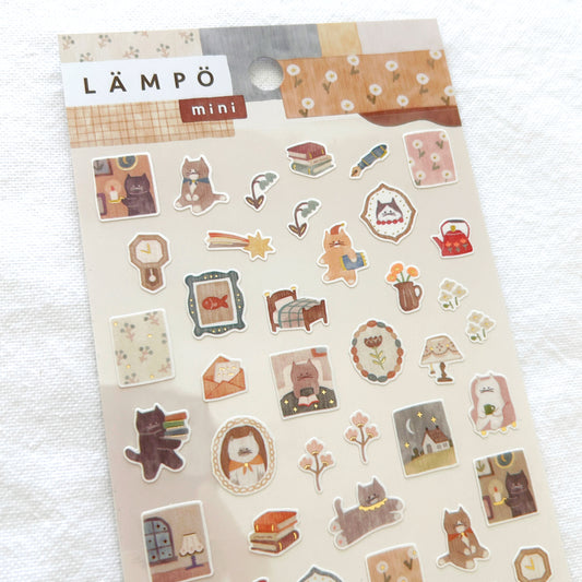 Mind Wave Lampo Mini Stickers - Cat and Night