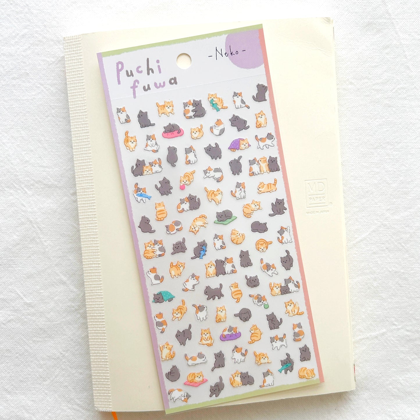 Mind Wave Puchi Fuwa Stickers - Fluffy Neko