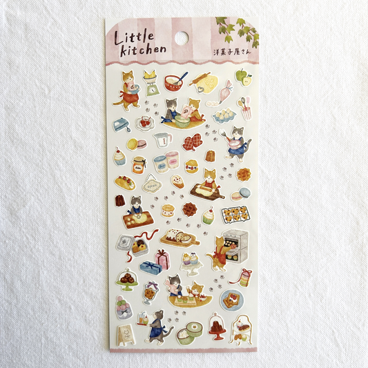 Mind Wave Little Kitchen - Cat's Confectionery Shop sticker sheet. Perfect for adorning planners, recipe books, scrapbooks, or any project that calls for a sprinkle of sweetness.