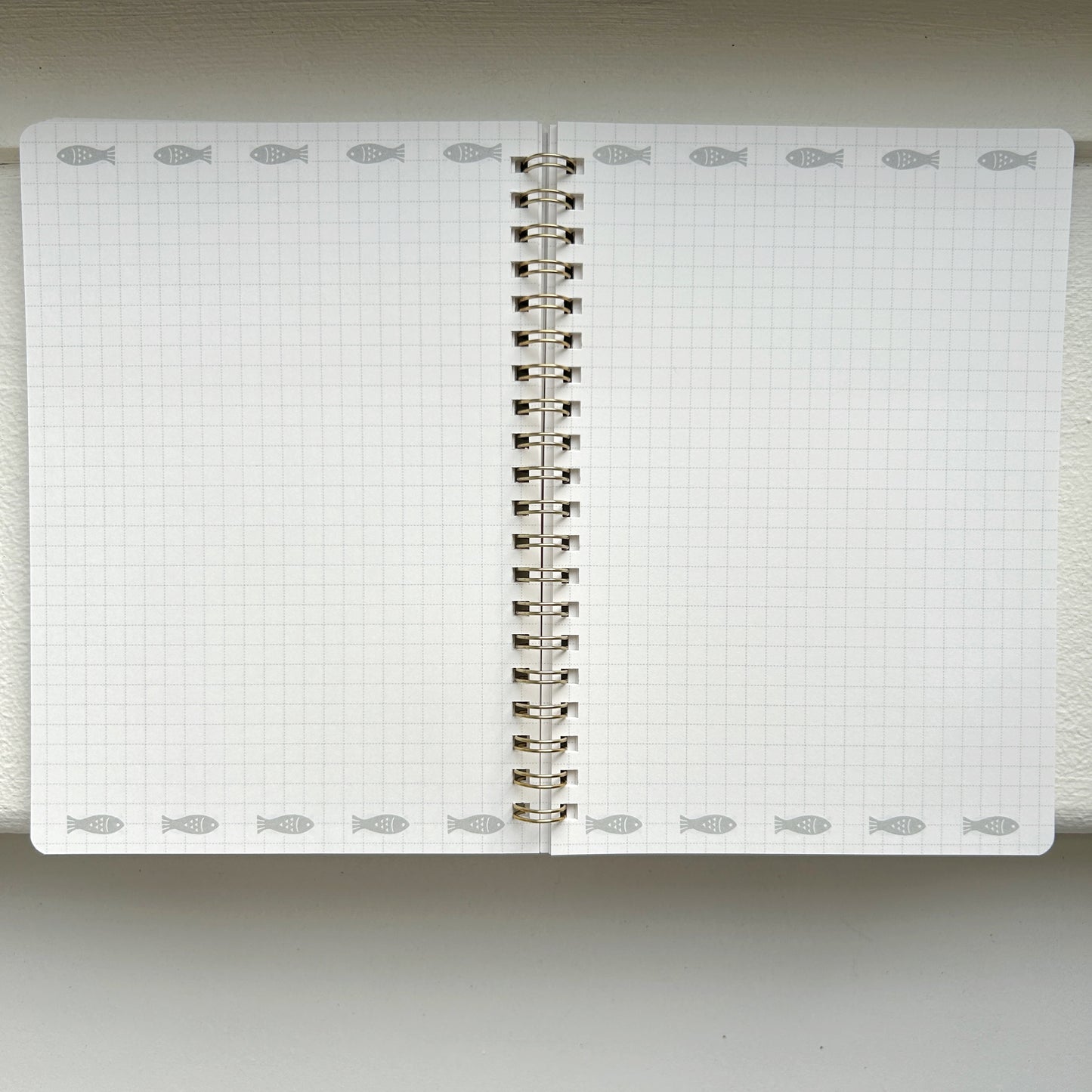 Rokkaku x OB1 B6 Foil Stamped Spiral Notebook Cat's Tongue Café