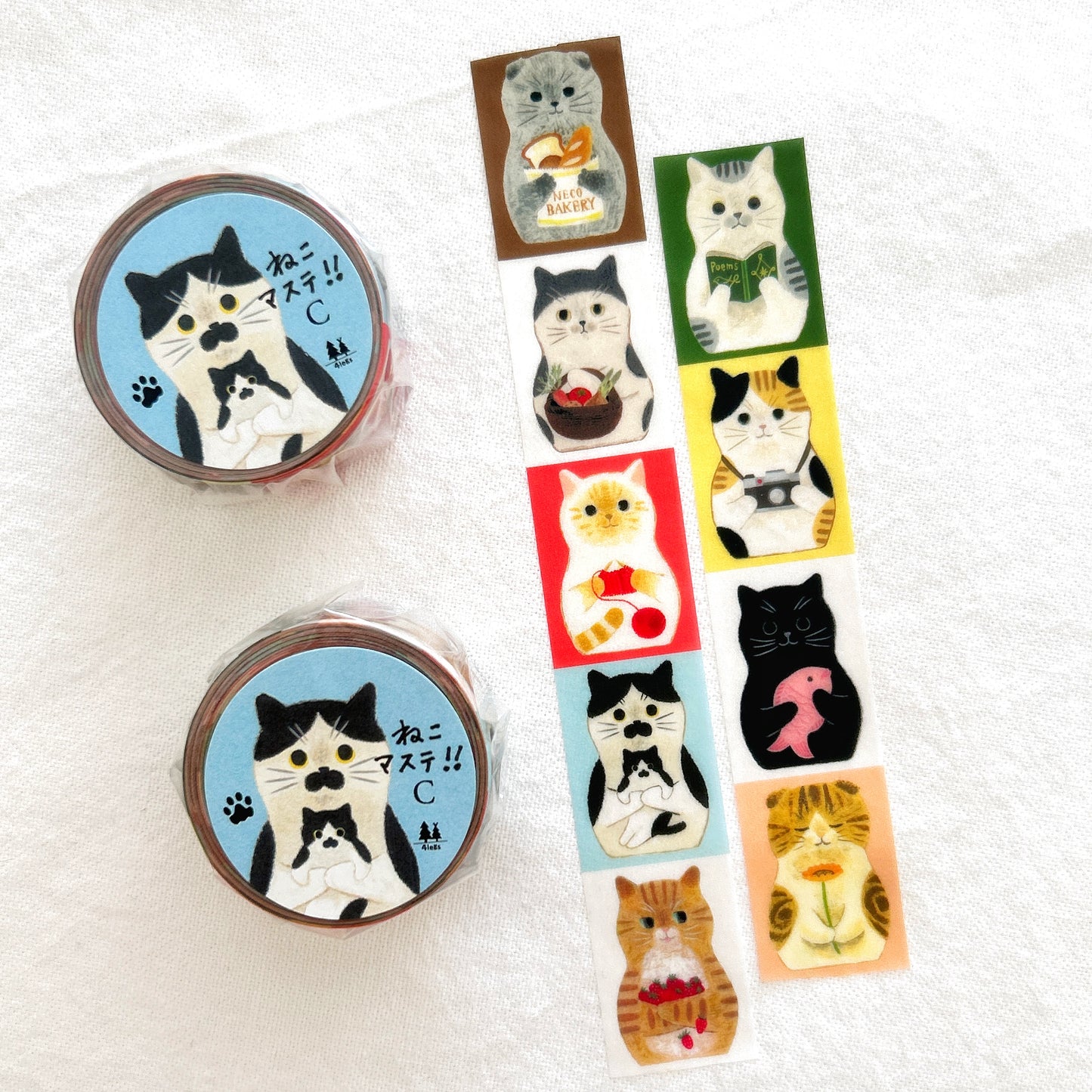 4Legs washi tape of various cats