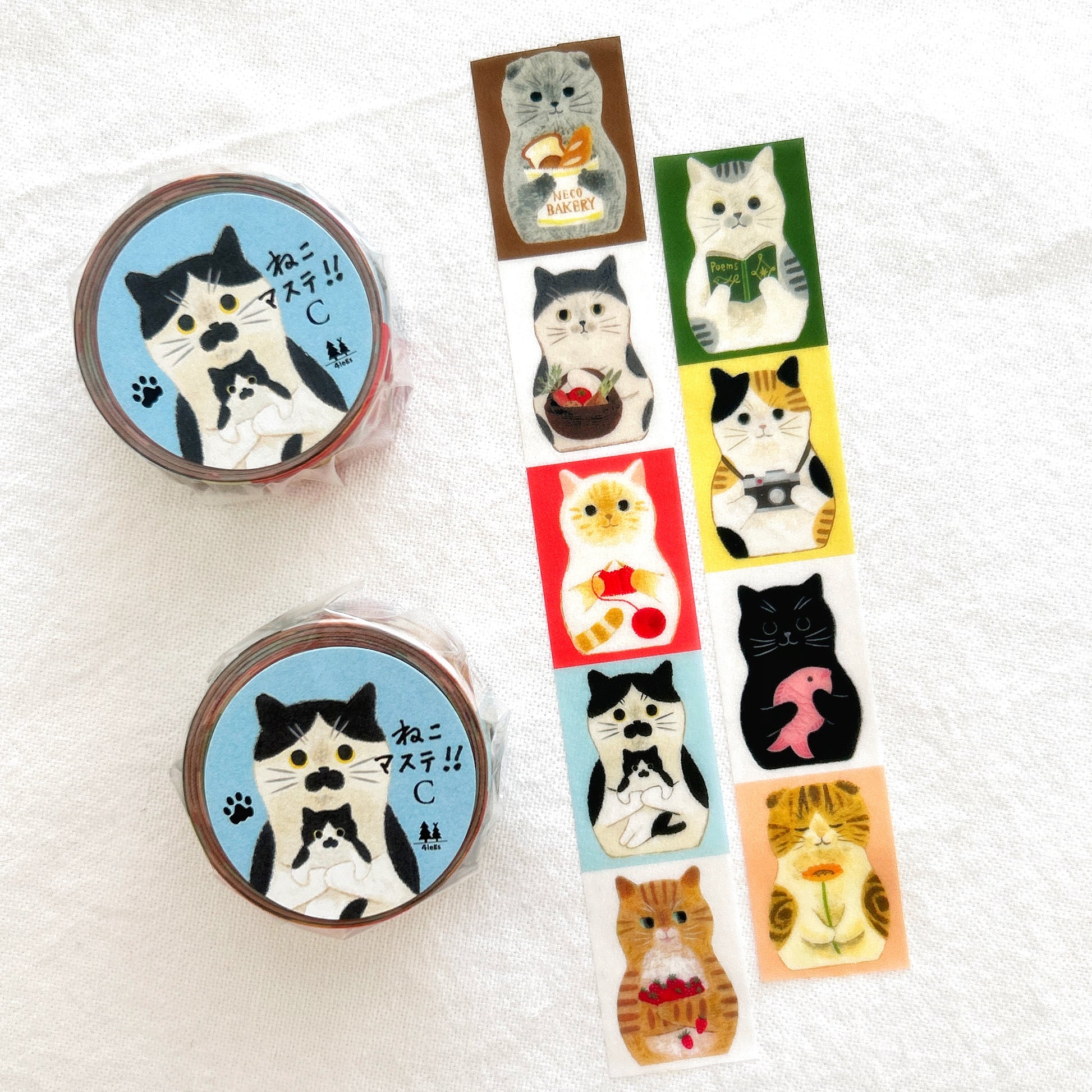 4Legs washi tape of various cats