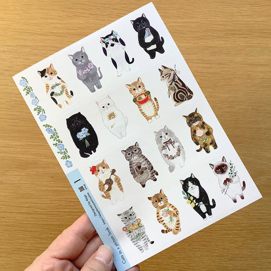 4Legs Sticker Sheet - Cat In A Picture Book 1