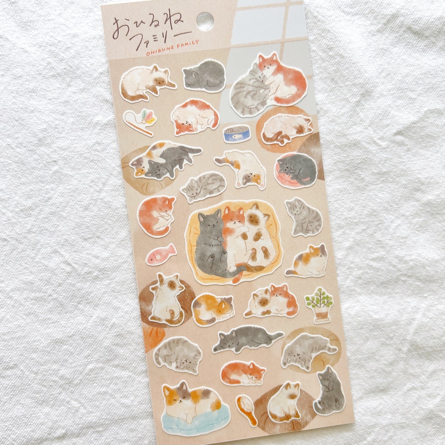 Mind Wave Ohirune Family Stickers - Cats