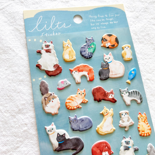 Mind Wave Lils Puffy Stickers - Cat