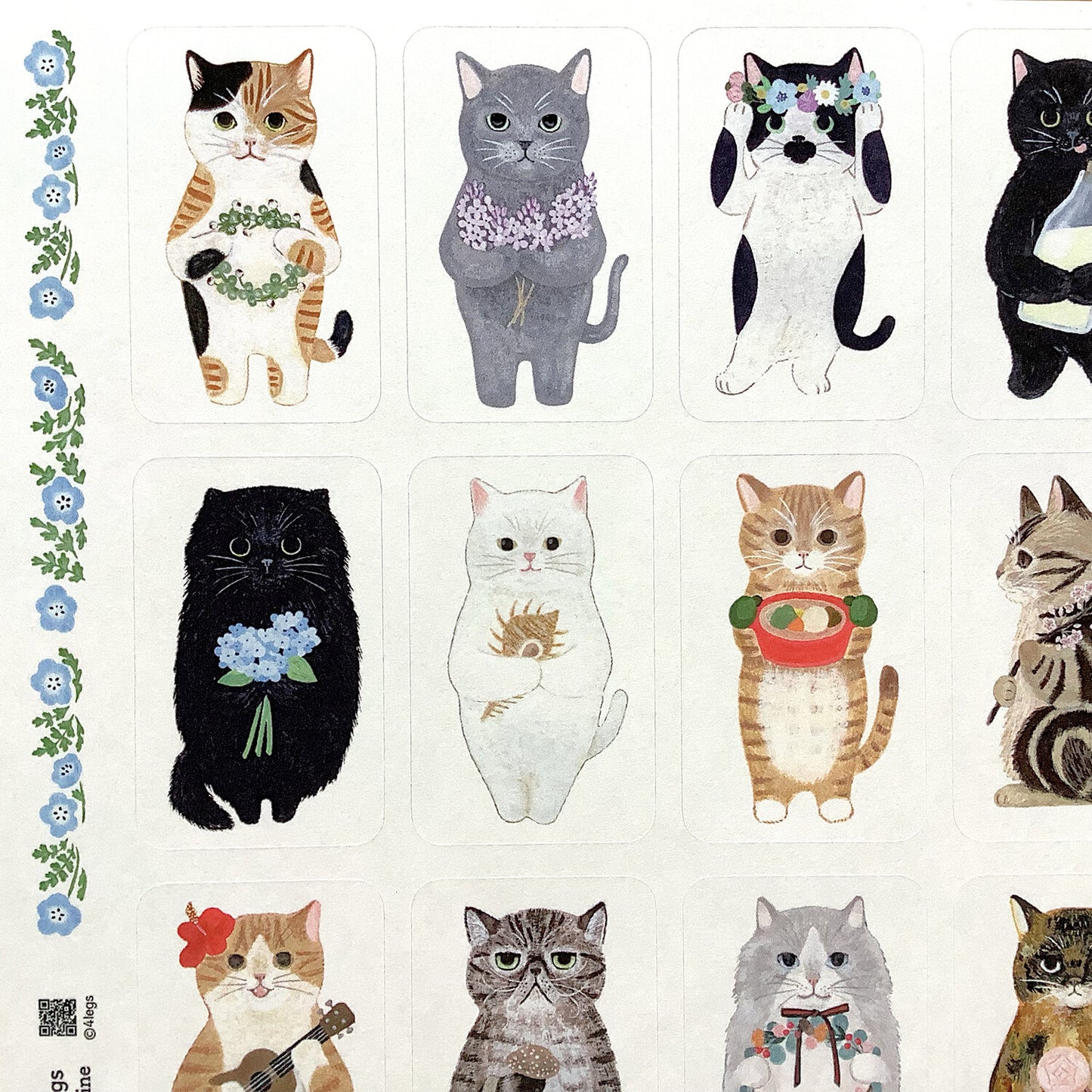 4Legs Sticker Sheet - Cat In A Picture Book 1