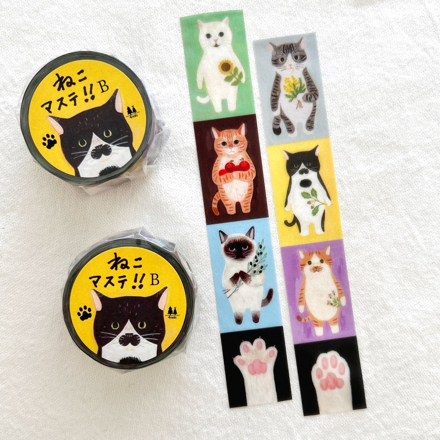 4Legs washi tape of various cats