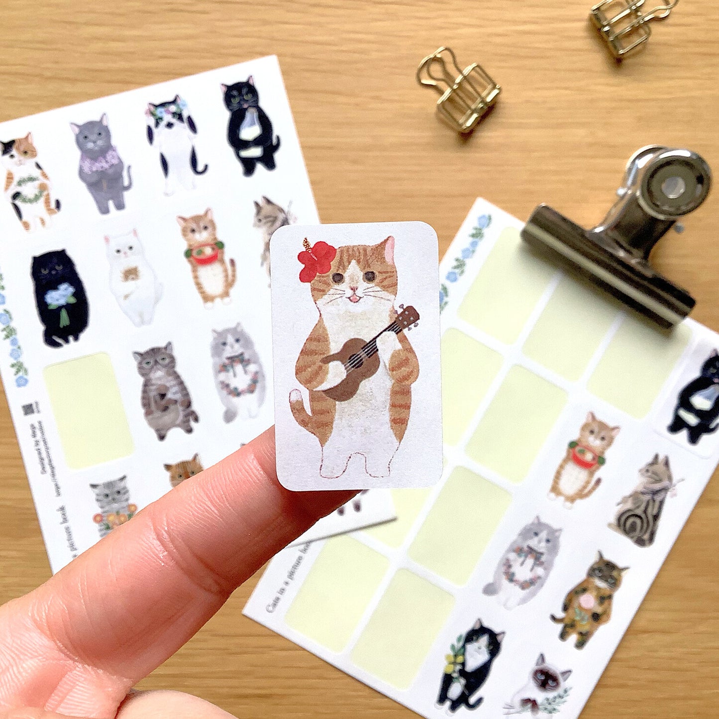 4Legs Sticker Sheet - Cat In A Picture Book 1