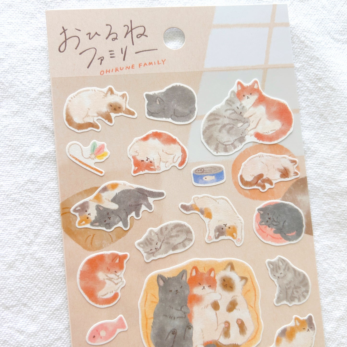 Mind Wave Ohirune Family Stickers - Cats