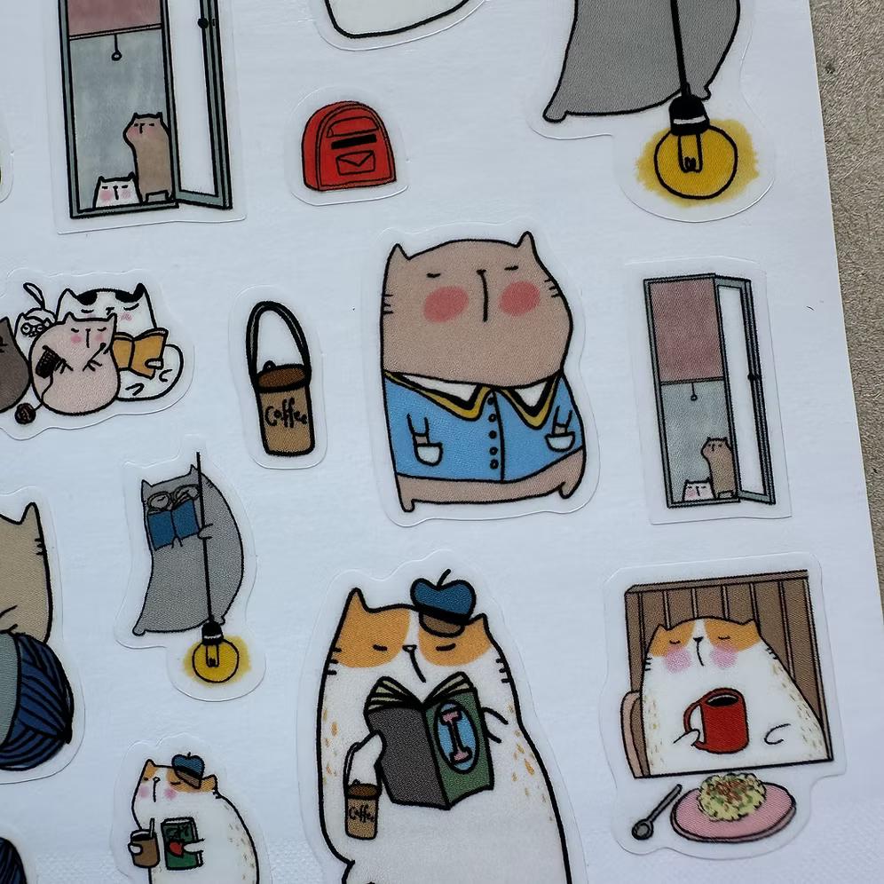 Catdoo Stickers - A Cat's Quiet Life