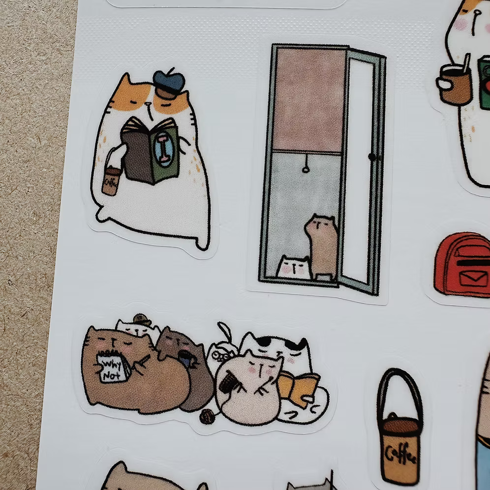 Catdoo Stickers - A Cat's Quiet Life