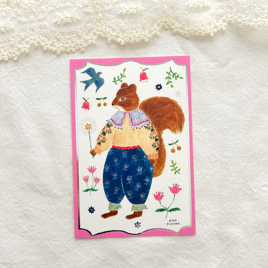 Aiko Fukawa Foil Stamped Postcard - Charm