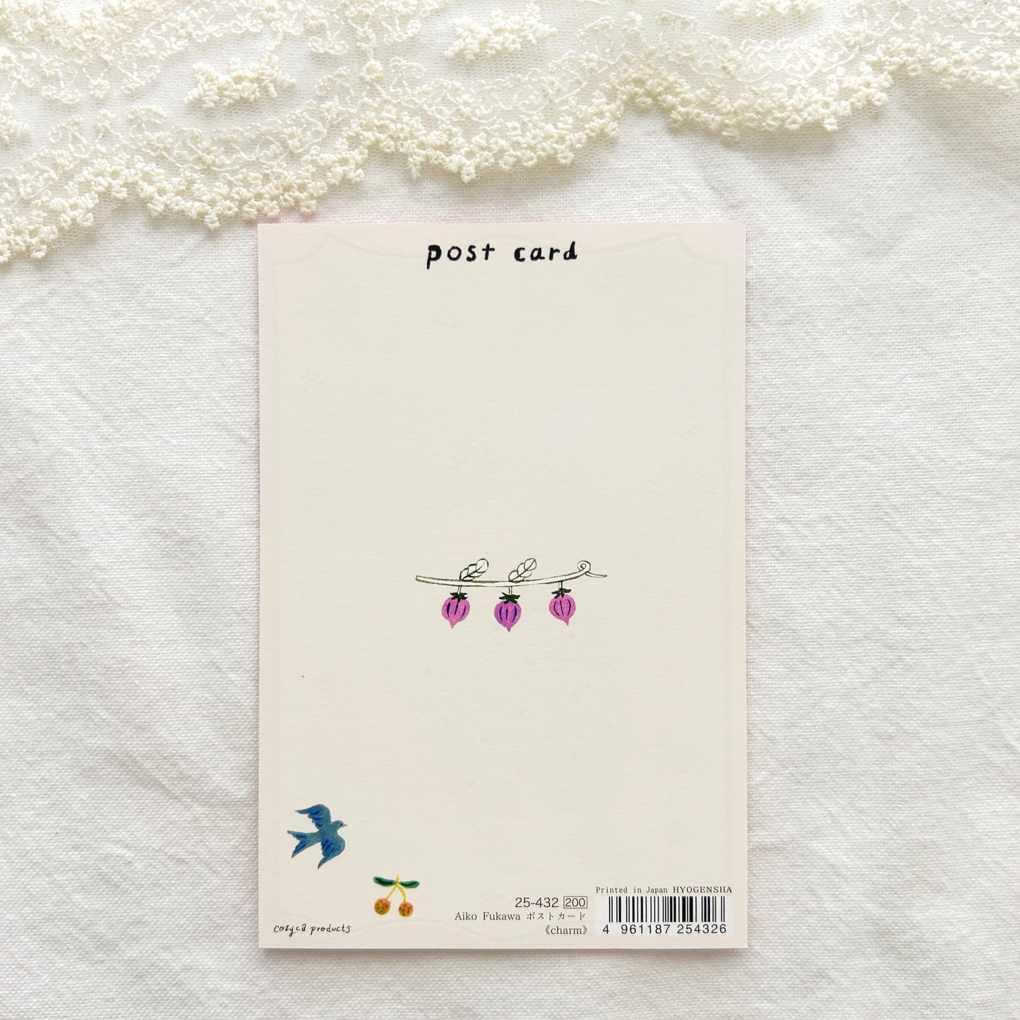 Aiko Fukawa Foil Stamped Postcard - Charm