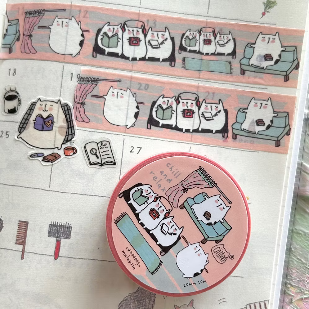 Catdoo Washi Tape - Chill and Relax