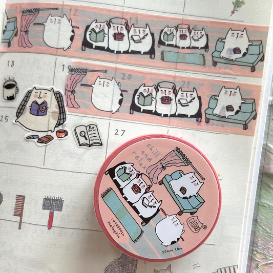Catdoo Washi Tape - Chill and Relax