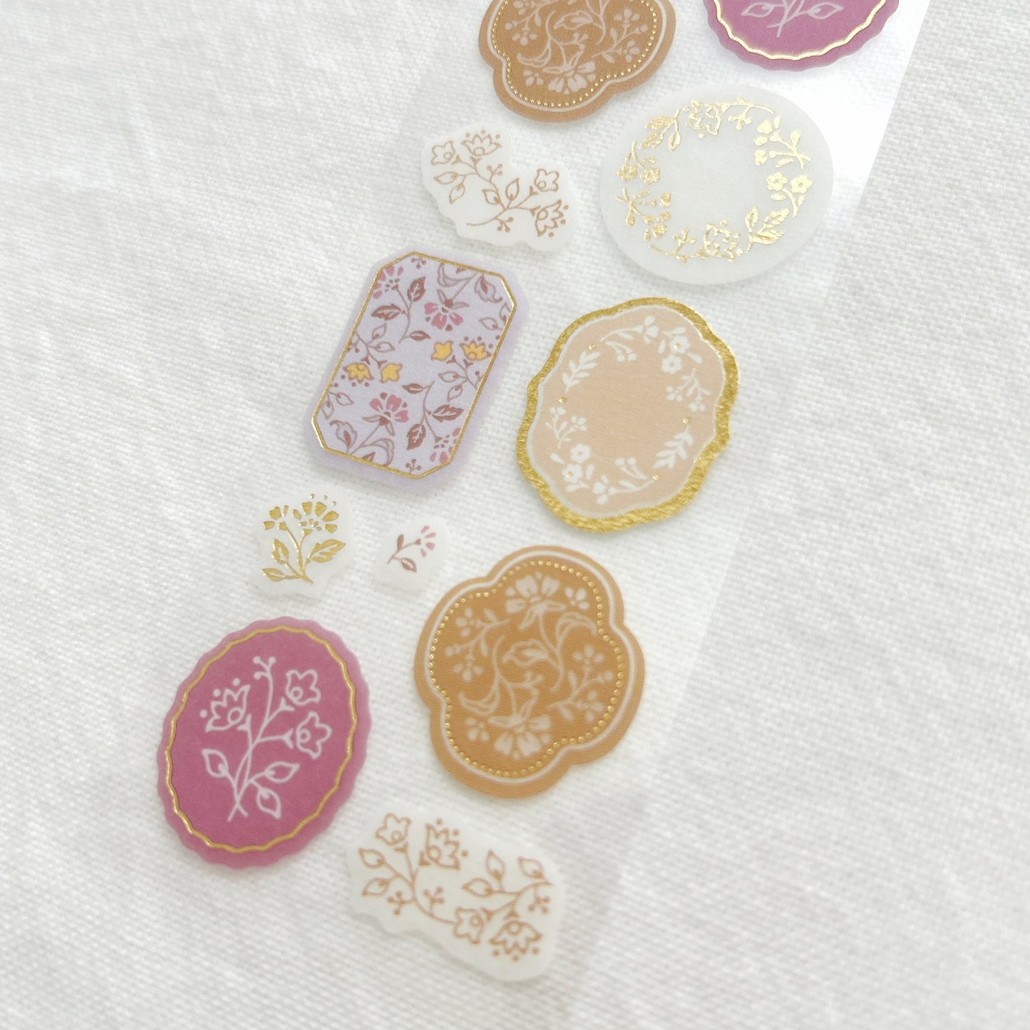 Nuku Gold Foil Washi Stickers - Chintz