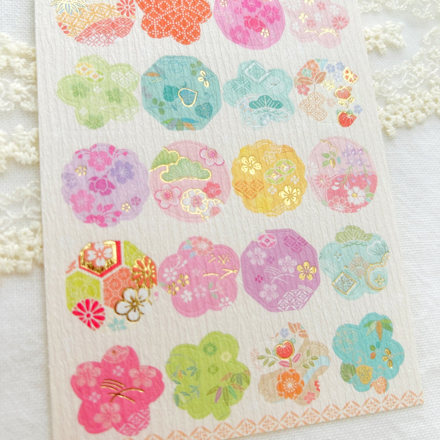 NB Gold Foil Stickers - Chitose