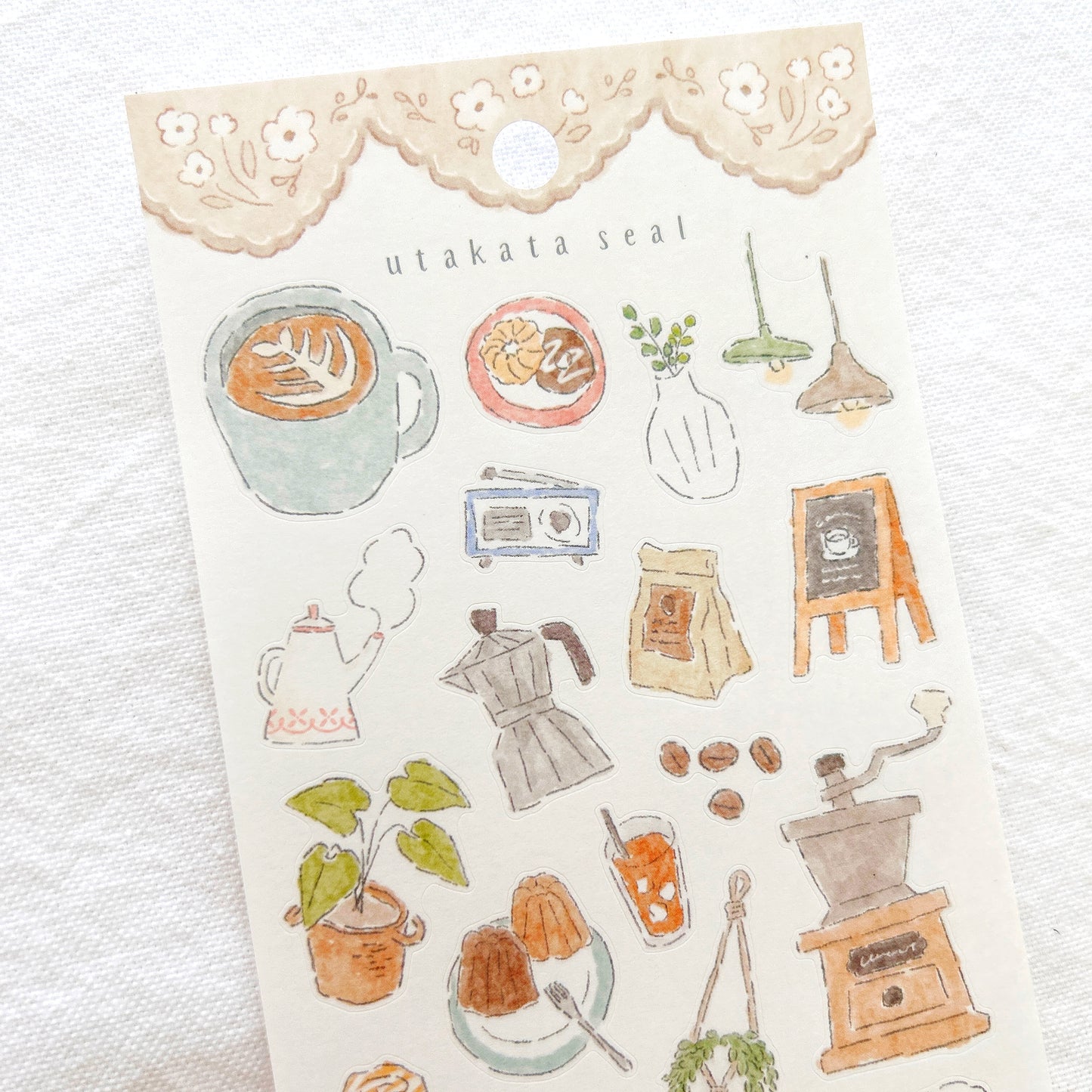 Mind Wave Utakata Stickers - Coffee