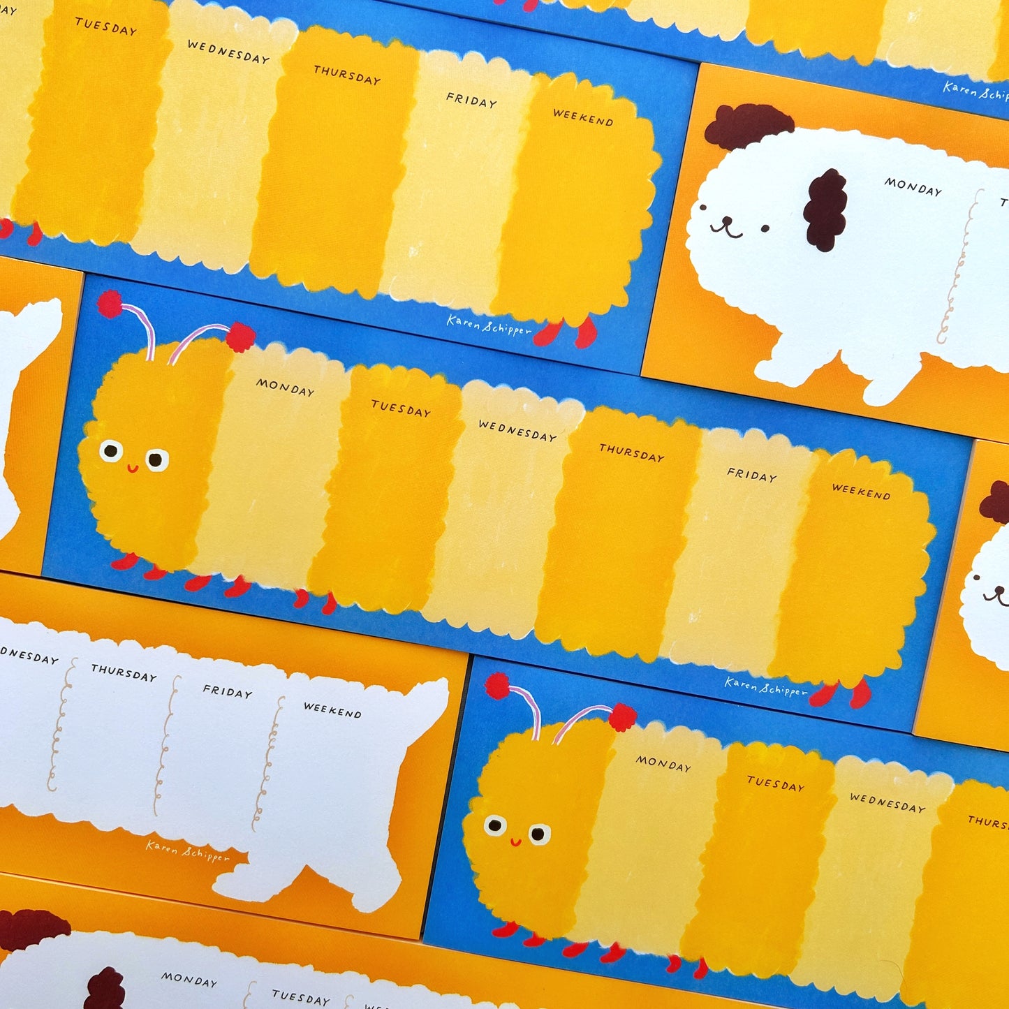 Collin Caterpillar Weekly Desk Planner