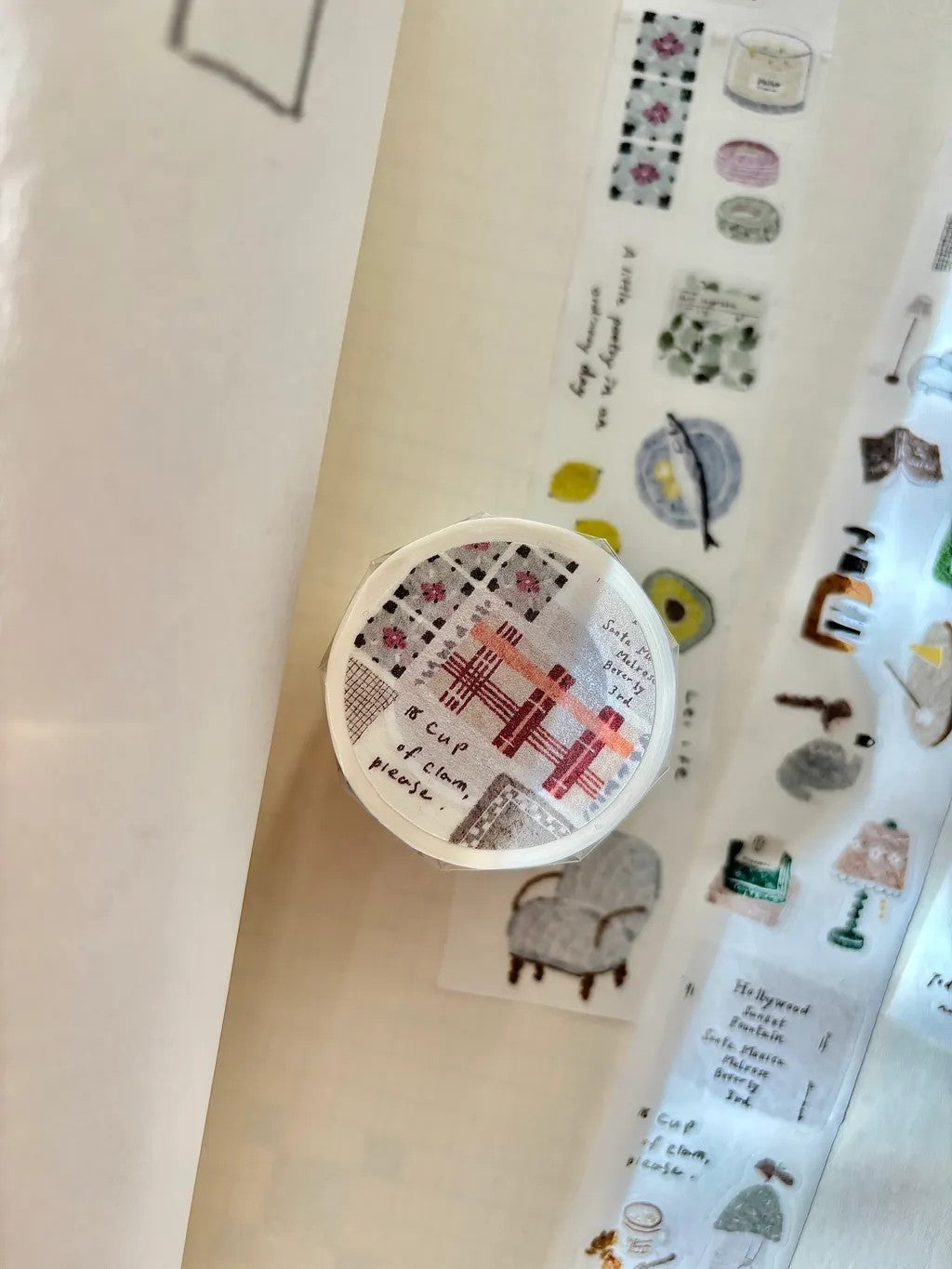 Pion Kiss Cut Washi Tape - Cozy Mood
