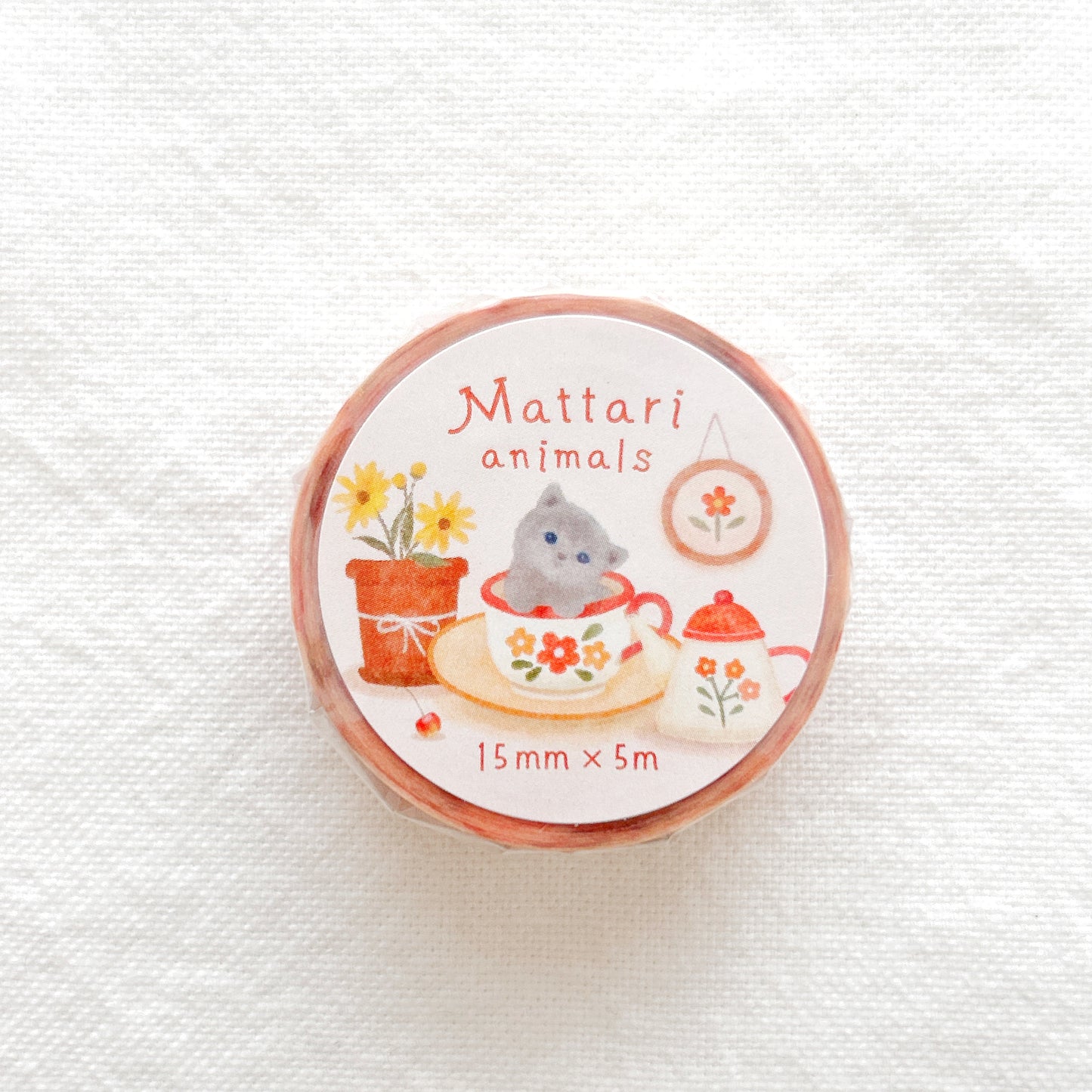 NB Mattari Animals Washi Tape - Day Kitten