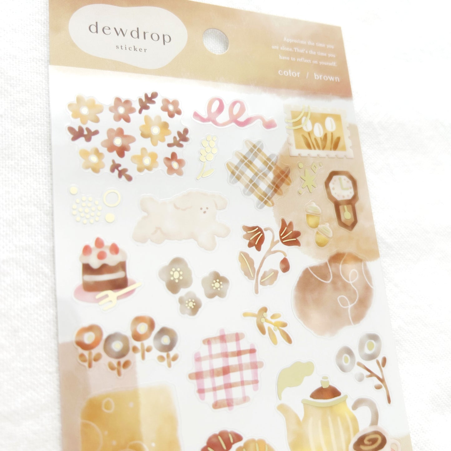 Mind Wave Dewdrop Stickers - Brown