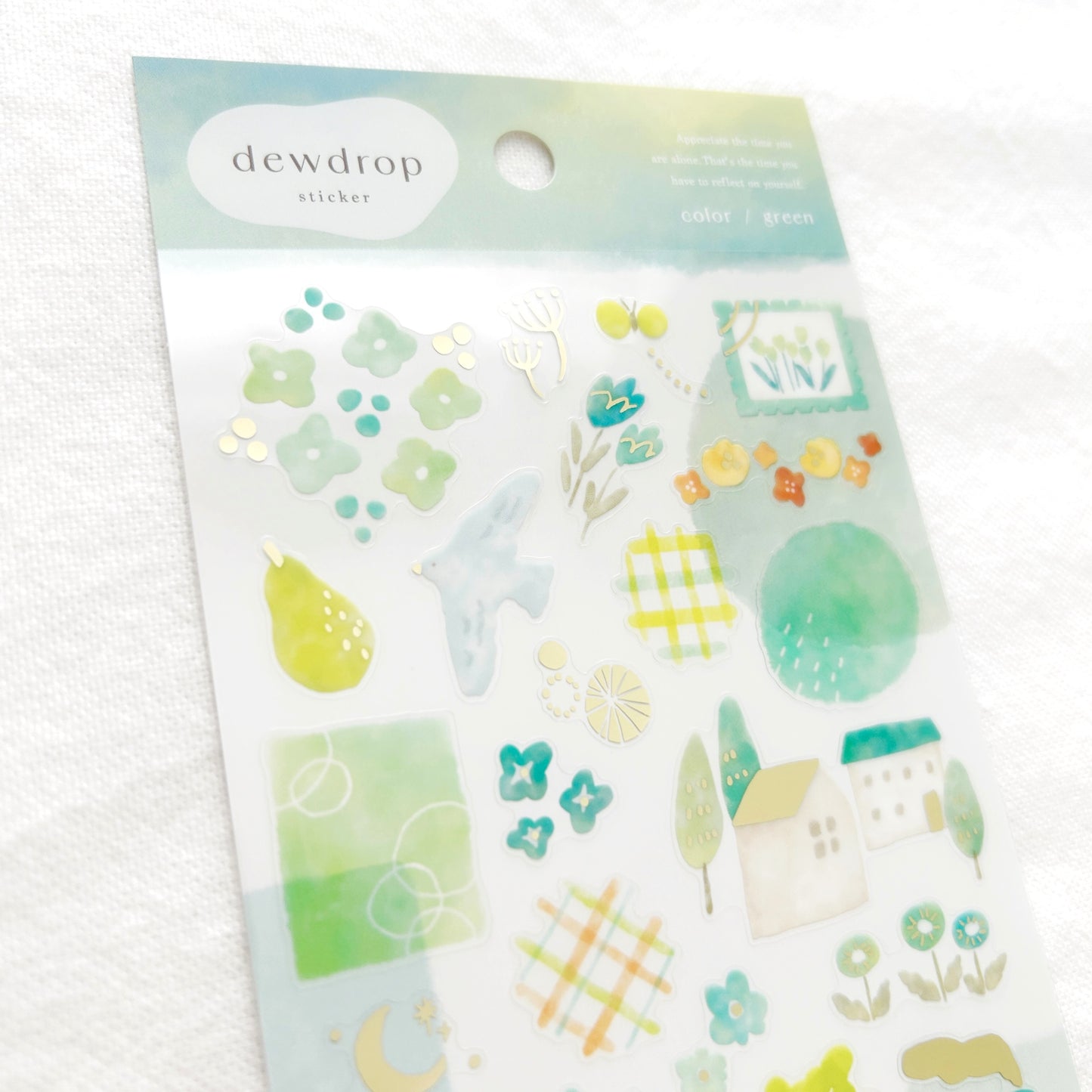 Mind Wave Dewdrop Stickers - Green