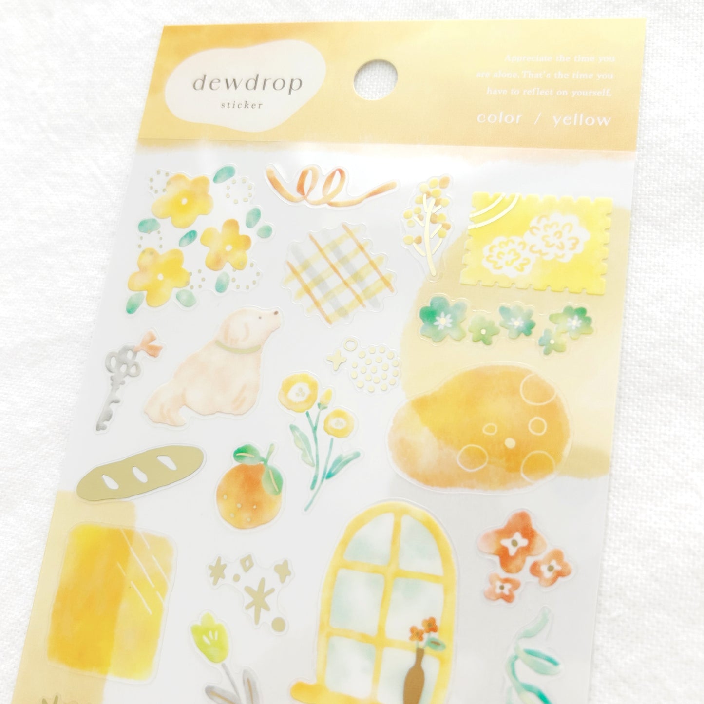 Mind Wave Dewdrop Stickers - Yellow