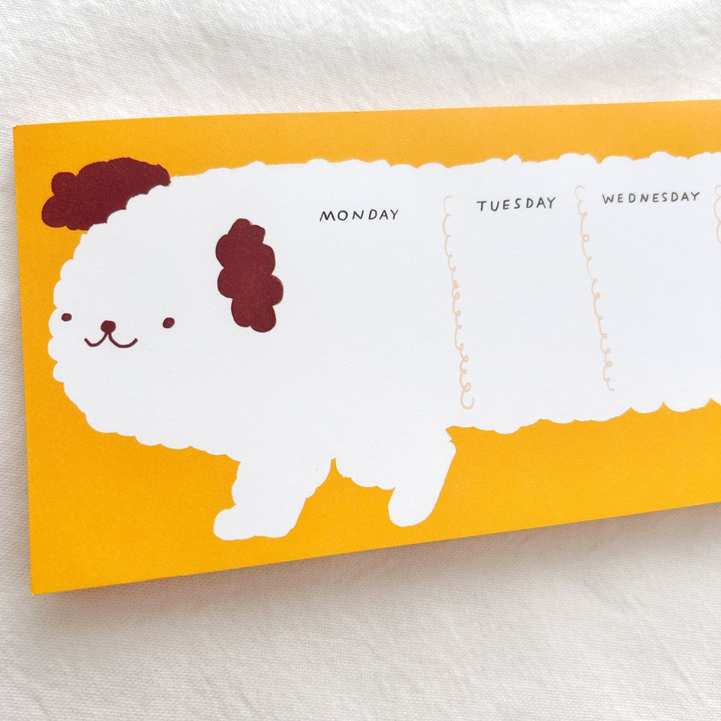 Daisy Dog Weekly Desk Planner