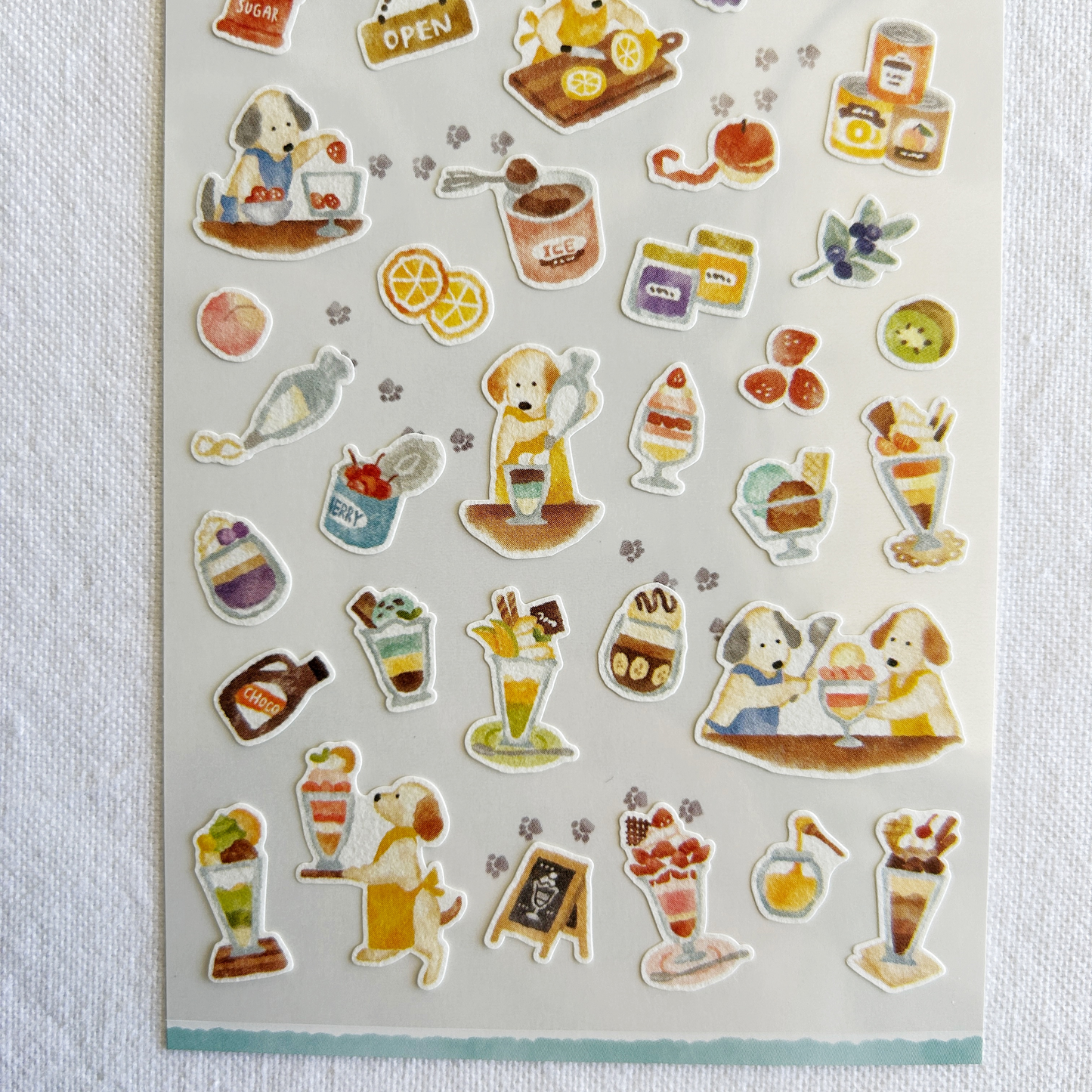 Mind Wave Little Kitchen - Parfait Shop sticker sheet. Perfect for journaling, scrapbooking, and creative craft projects.