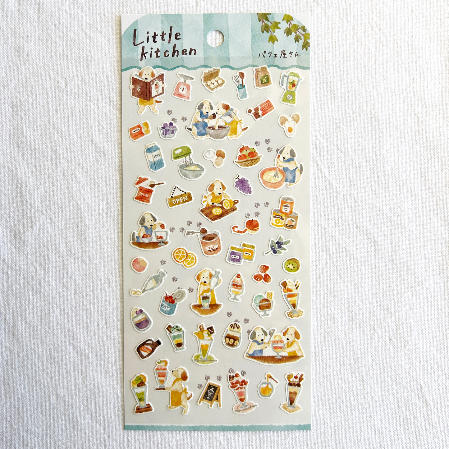 Mind Wave Little Kitchen - Parfait Shop sticker sheet. Perfect for journaling, scrapbooking, and creative craft projects.