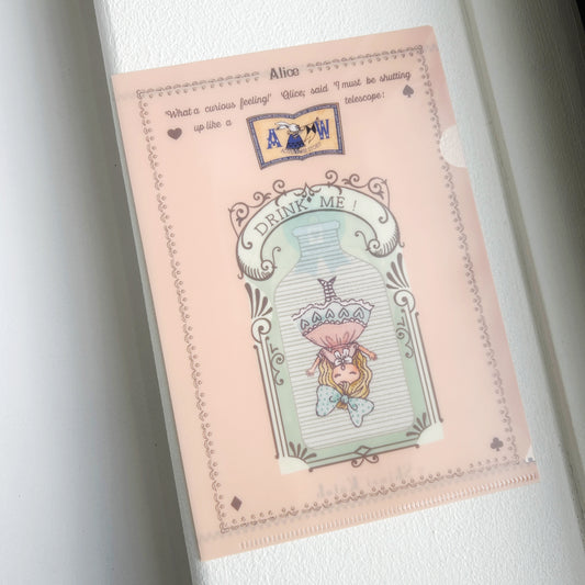 Shinzi Katoh A5 Clear Folder - Alice Drink Me