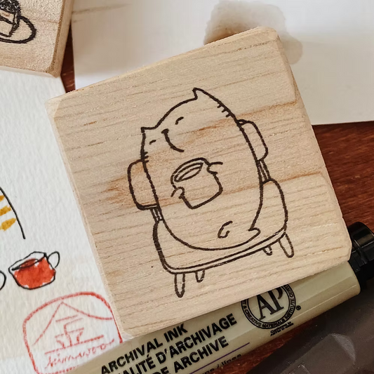 Catdoo Rubber Stamp - Enjoy My Coffee
