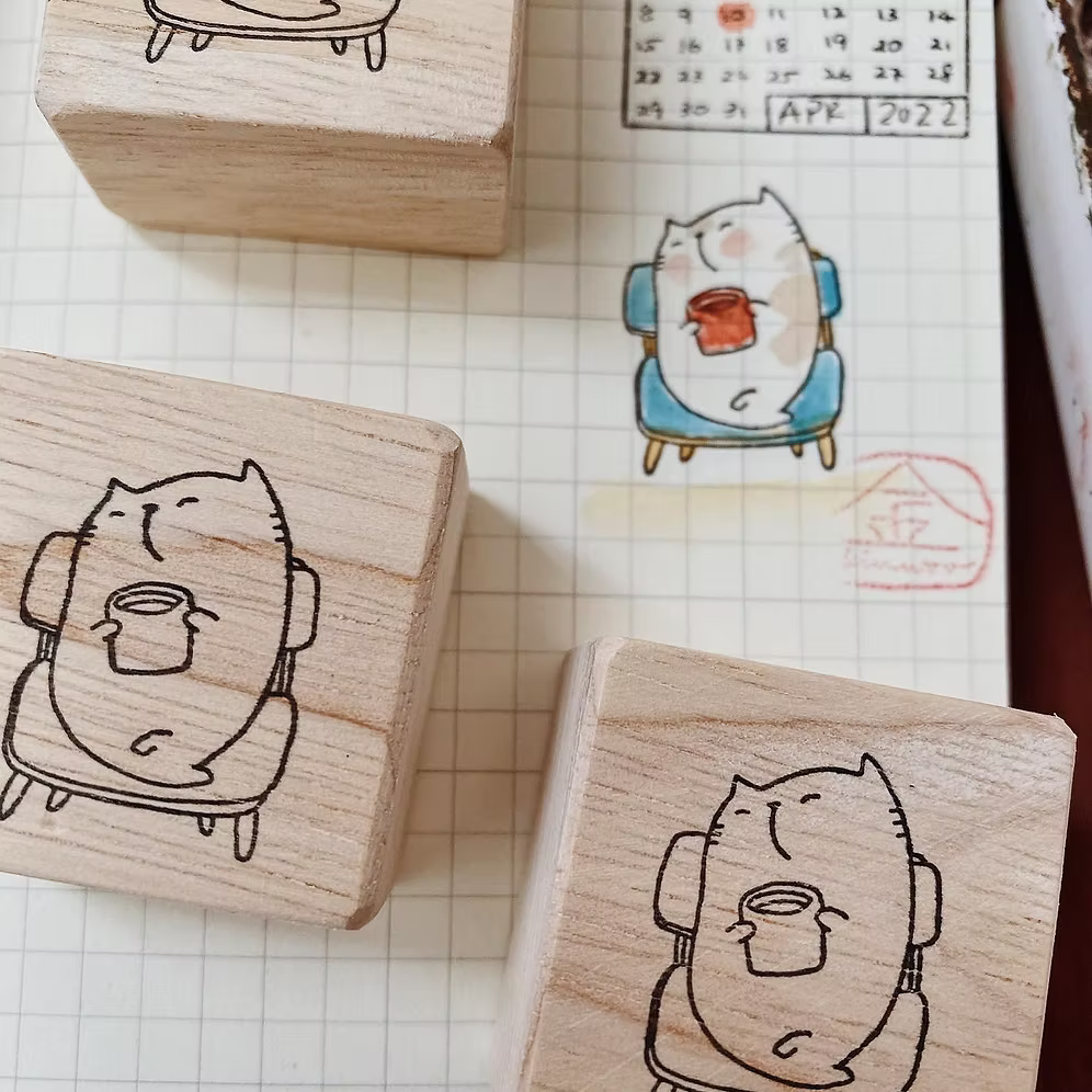 Catdoo Rubber Stamp - Enjoy My Coffee
