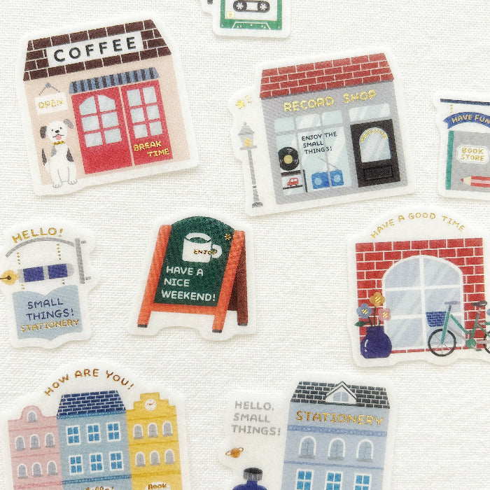 Eric Small Things Flake Stickers, cute mini sticker set featuring various designs, perfect for planners, journals, scrapbooking, and DIY crafts.