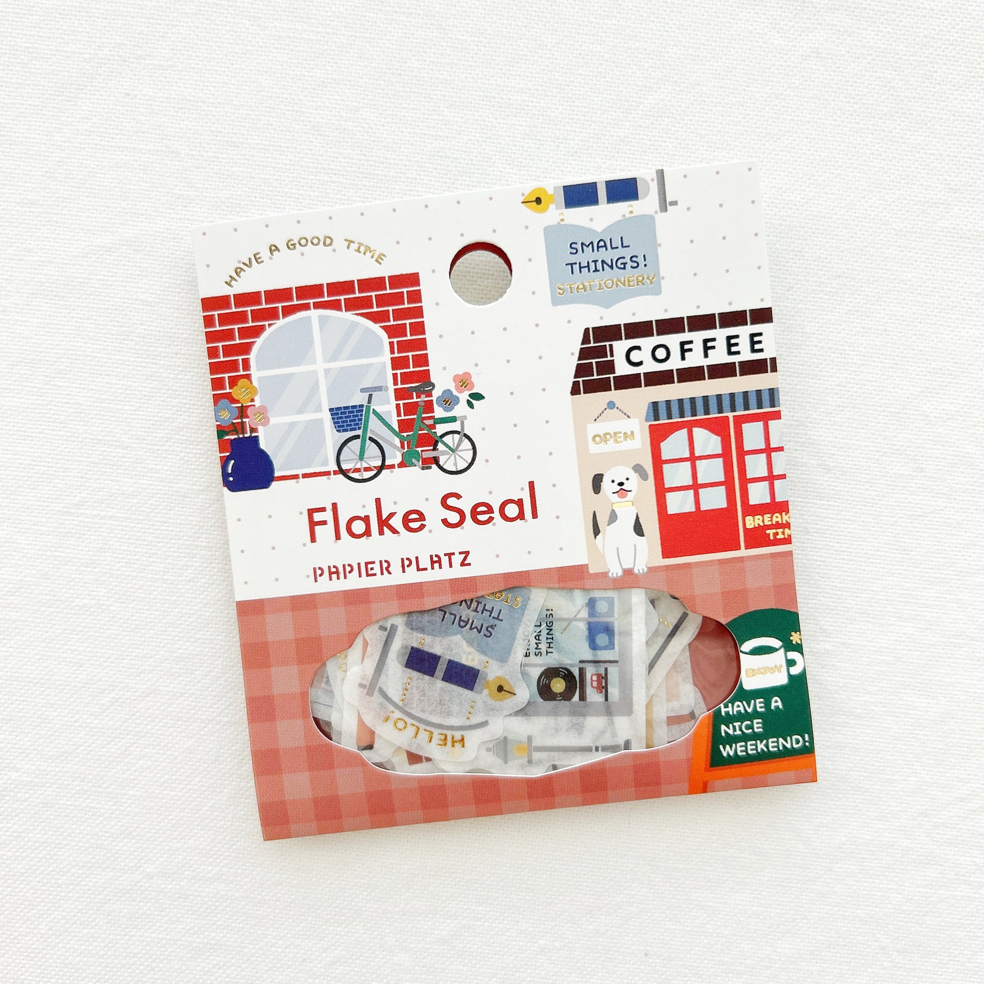 Eric Small Things Flake Stickers, cute mini sticker set featuring various designs, perfect for planners, journals, scrapbooking, and DIY crafts.